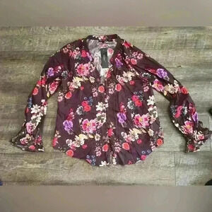 Floral Button Down Top